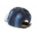 Adjustable Rhinestone Football or Mom Sports Baseball Cap Hat Denim Blue Black  eb-08479592